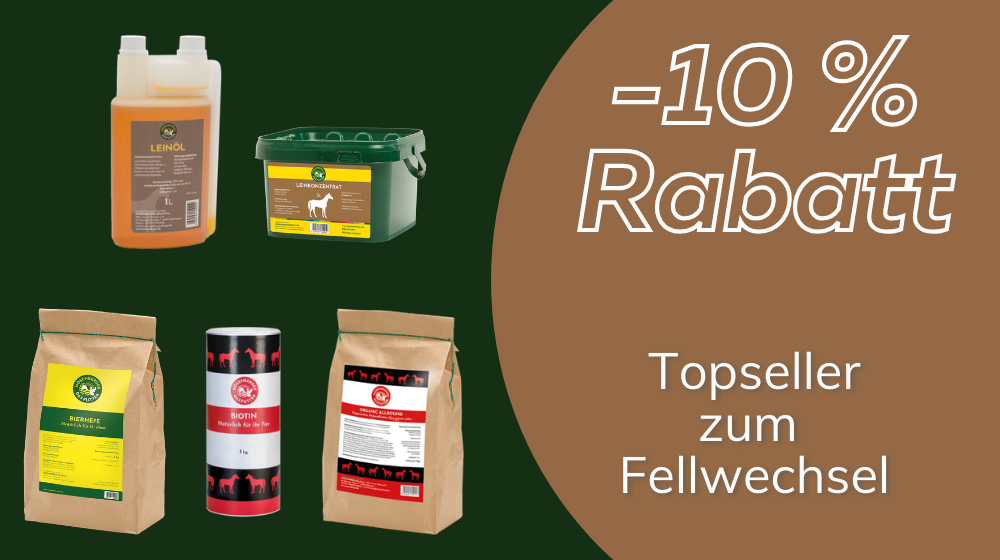 Nösenberger Pferdefutter Topseller zum Fellwechsel mit 10 Prozent Rabatt