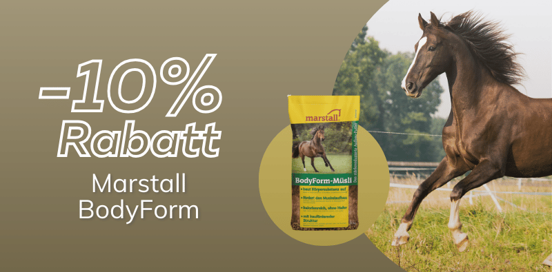 10 % Rabatt auf Marstall BodyForm Pferdefutter
