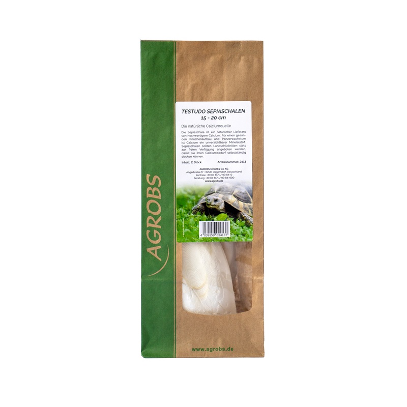 Agrobs Testudo Sepiaschalen 15-20  2 Stück