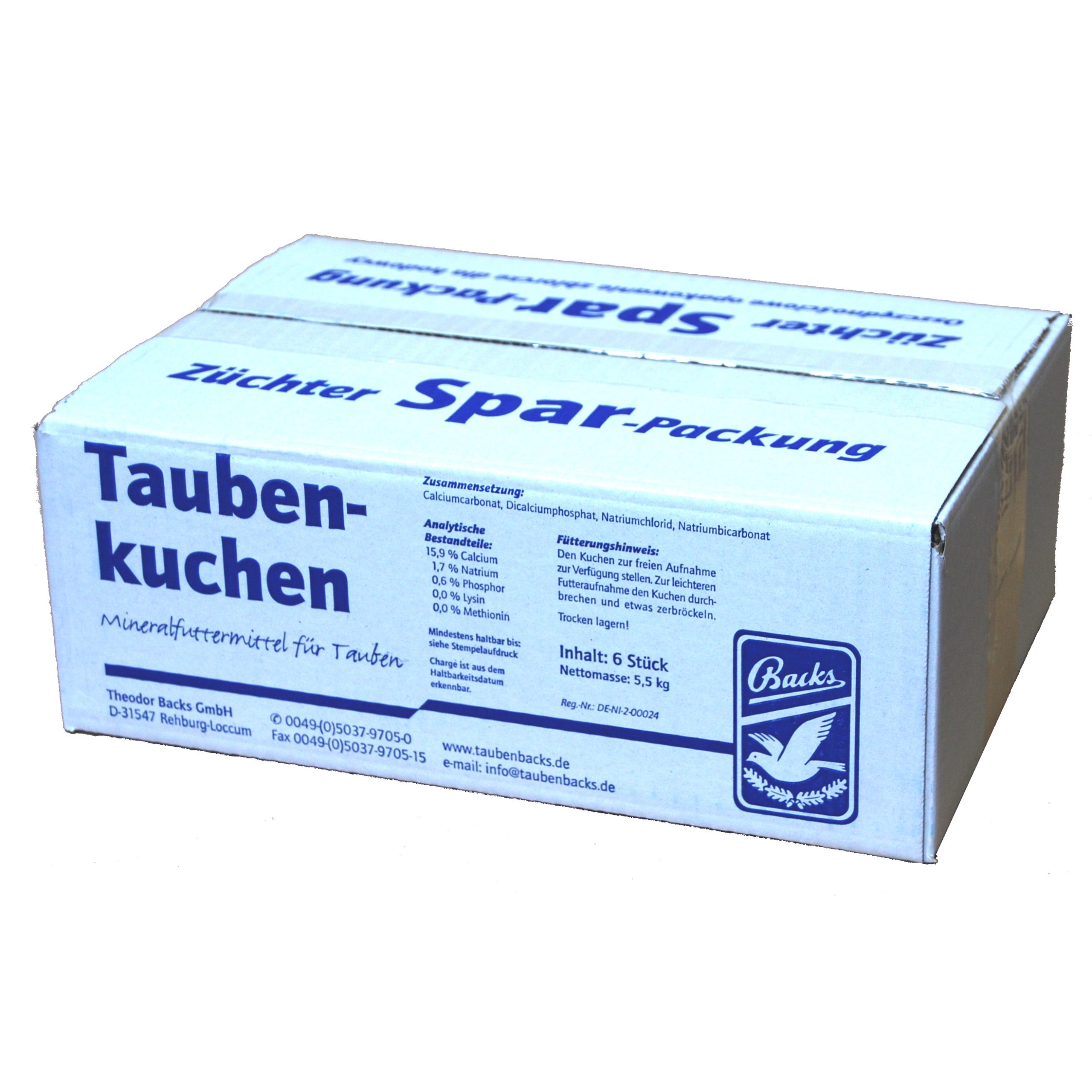 Backs Taubenkuchen Züchterpackung 6er