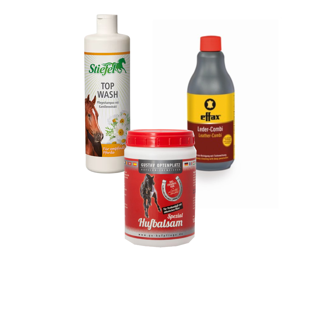 Frühjahrsputz – Pflege-Bundle für Pferd & Ausrüstung