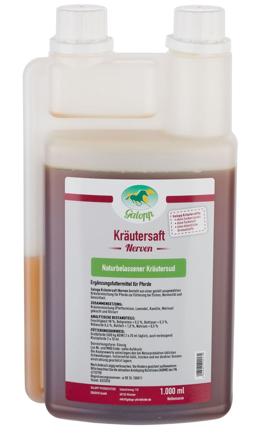 Galopp Kräutersaft Nerven 