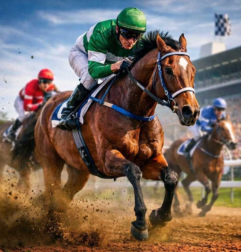 Ponys auf Alpenwiese mit Bergpanorama