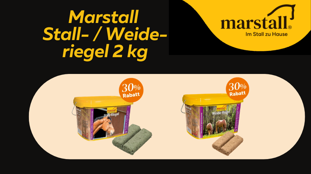 Marstall Stallriegel Weideriegel 2 kg Pferd Belohnung 30 Prozent Rabatt