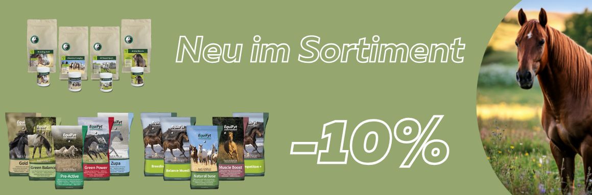 Equifyt Pferdefutter neu im Sortiment bei Pferdefuttershop mit 10 Prozent Rabatt