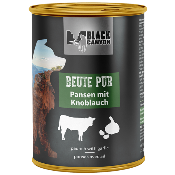 Black Canyon Dog Beute Pur - Pansen mit Knoblauch