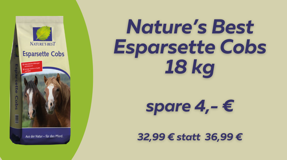 Nature’s Best Esparsette Cobs Pferdefutter magenfreundlich darmfreundlich Angebot