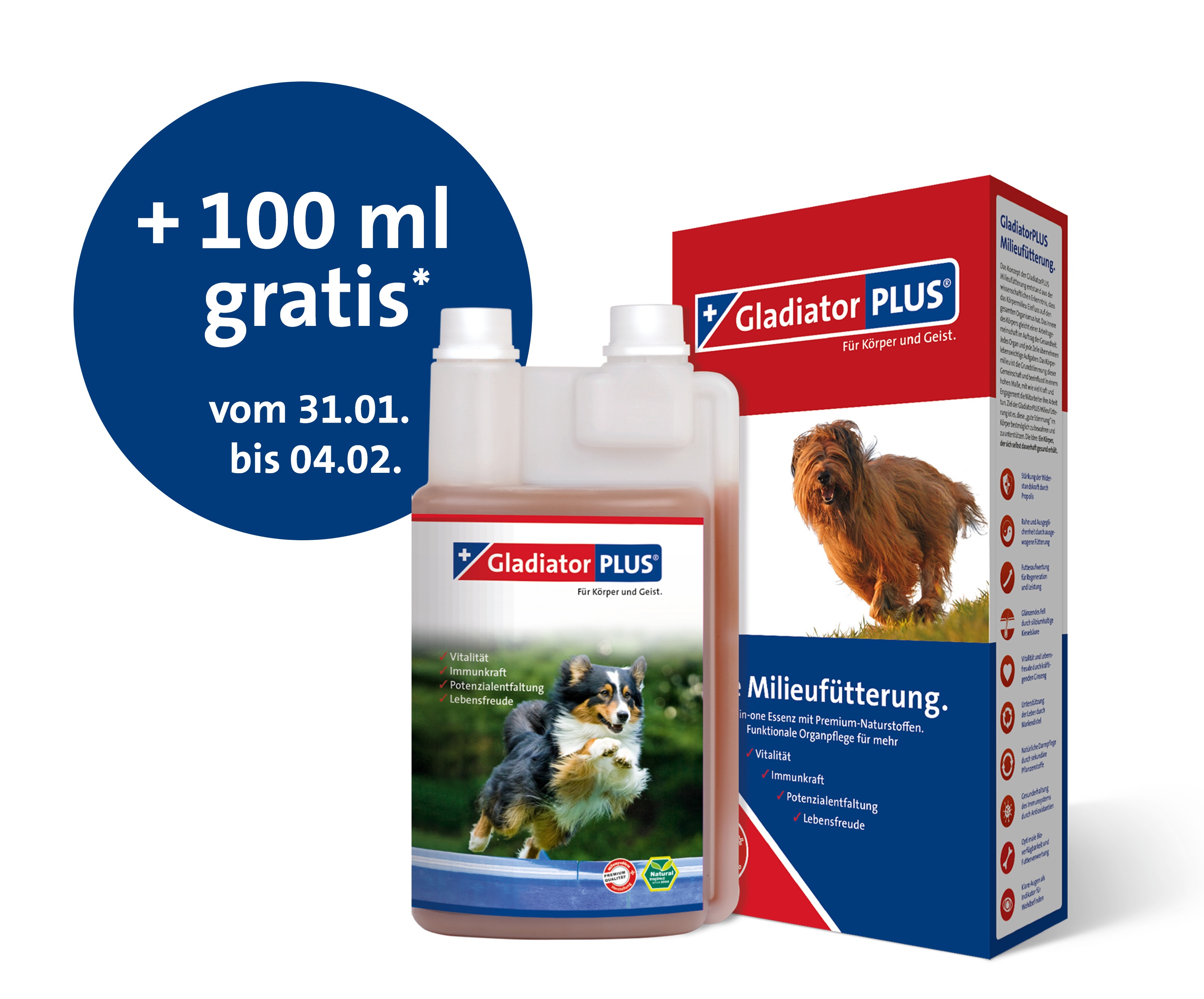 GladiatorPLUS Hund 1000 ml + 100 ml