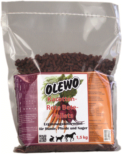 Olewo Karotten-Rote-Beete Pellets 