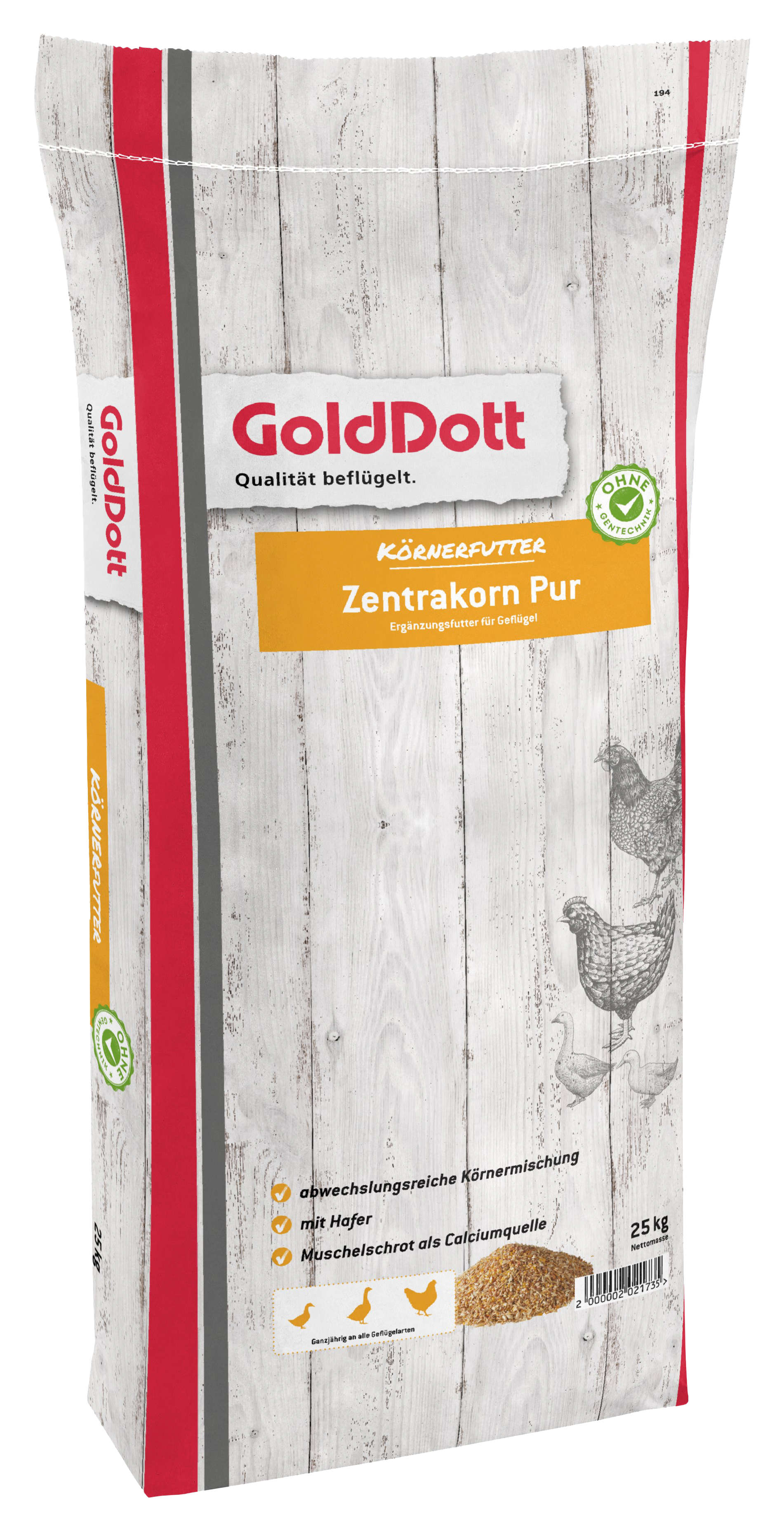 GoldDott ZentraKorn Pur Körnerfutter