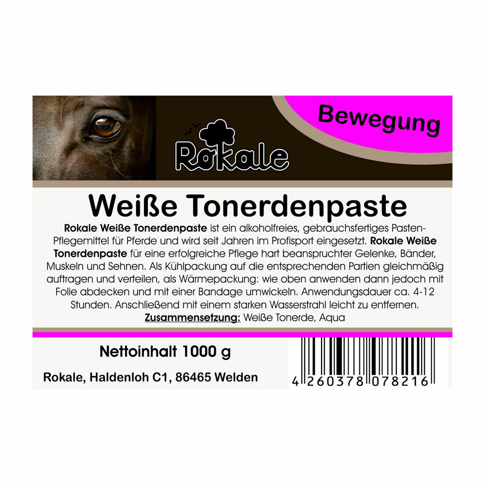 Rokale Weiße Tonerdepaste 