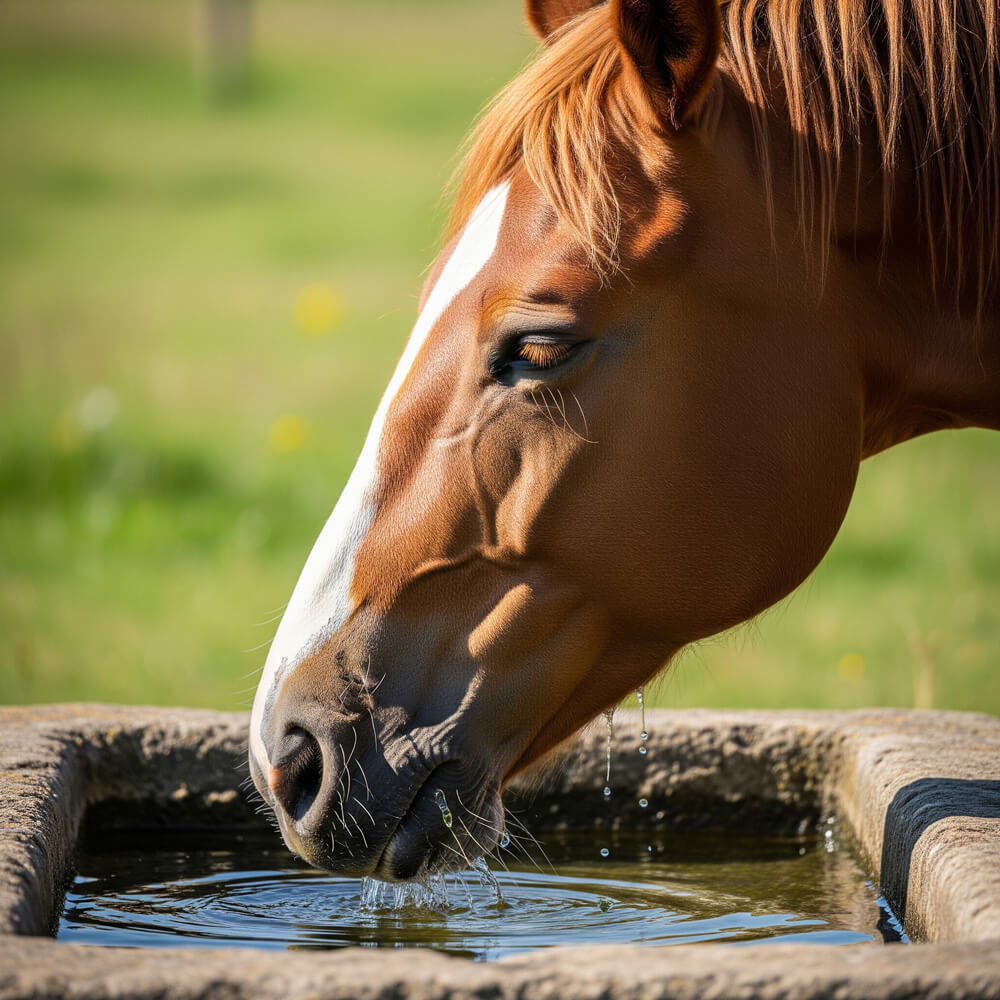 Pferd am trinken