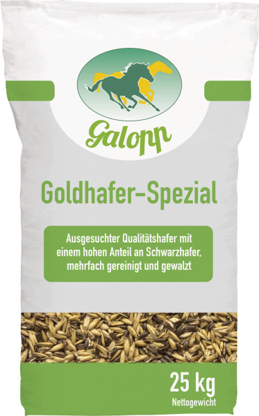 Galopp Goldhafer-Spezial gewalzt 25 kg