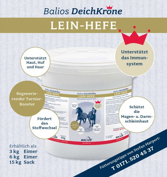 Balios Deichkrone Lein-Hefe 15 kg