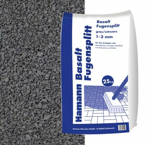 Basalt Fugensplitt Anthrazit 1-3 mm 25 kg